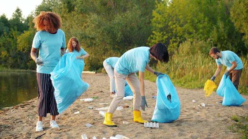 Ma Ville Propre, Mon Combat — bénévoles participant à une opération de nettoyage